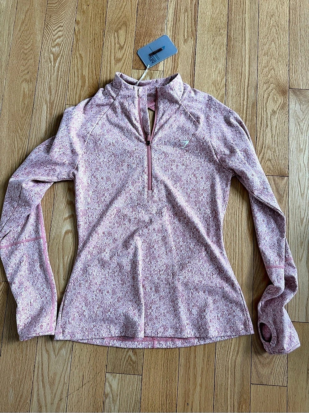 Gymshark Pink Quarter Zip Top NWT